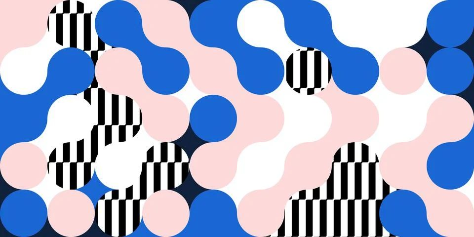 Simple layout with abstract geometric shapes. Illustrazione stock
