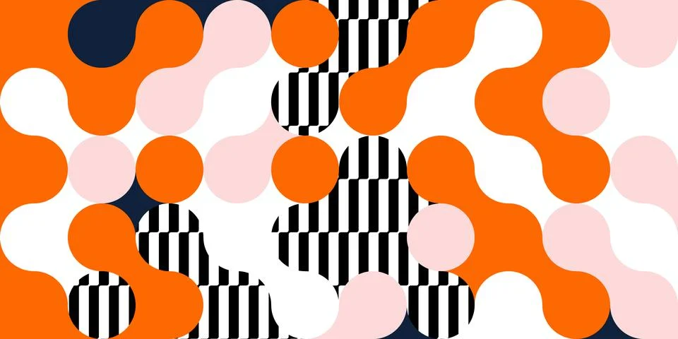Simple layout with abstract geometric shapes. Illustrazione stock