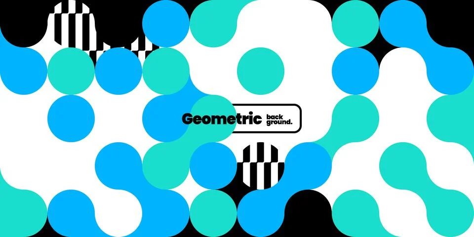 Simple layout with abstract geometric shapes. Illustrazione stock