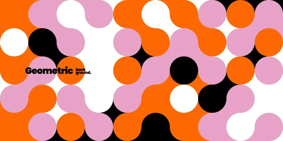 Simple layout with abstract geometric shapes. Illustrazione stock