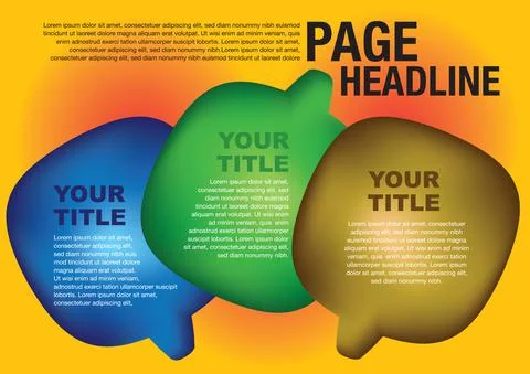 Simple layout design Stock Illustration