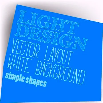 Simple layout Illustrazione stock