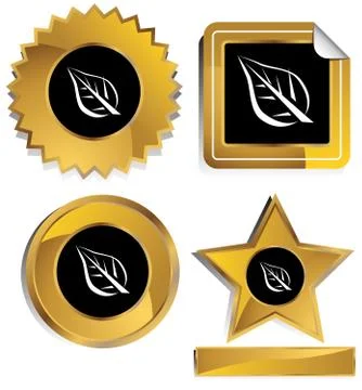 Simple leaf Stock Illustration