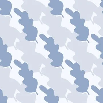 Simple leaves seamless pattern. Abstract backdrop for textile or book covers イラスト素材