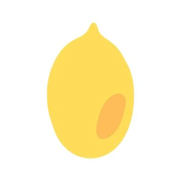Simple lemon fruit icon design Stock Illustration