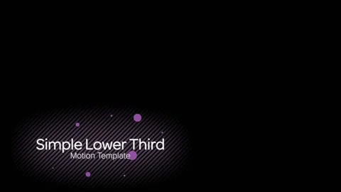 Simple Lens Flare Lower Third Stock After Effects