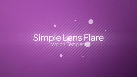 Simple Lens Flare Title Stock After Effects
