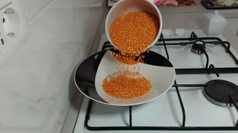 Simple Lentil Serving Plate Up Your Healthy Meal Stock Footage 304051800