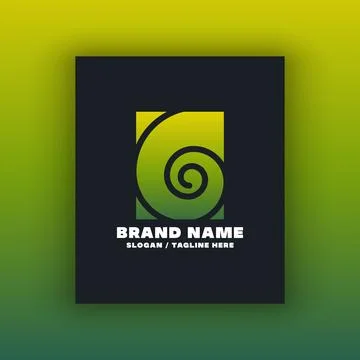 Simple letter G logo design template Illustrazione stock