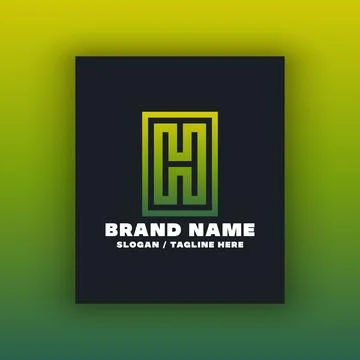 Simple letter H logo design template Stock Illustration