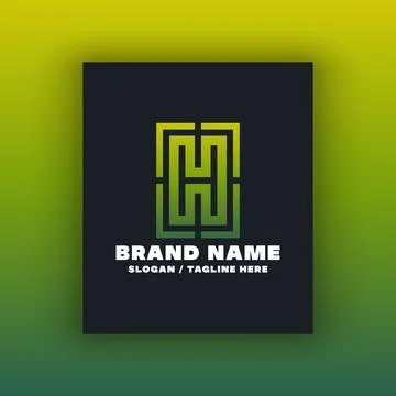 Simple letter H logo design template Stock Illustration