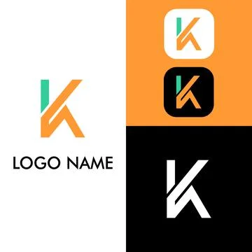 Simple Letter K logo. イラスト素材