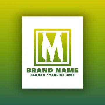 Simple letter M logo design template. Stock Illustration