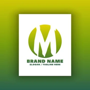 Simple letter M logo design template. Stock Illustration