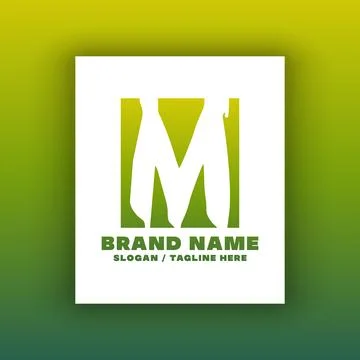 Simple letter M logo design template. Stock Illustration