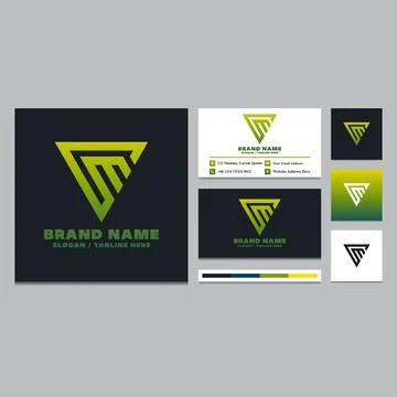 Simple letter M logo design template. イラスト素材