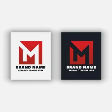 Simple letter M logo design template イラスト素材