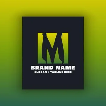 Simple letter M logo design template Stock Illustration