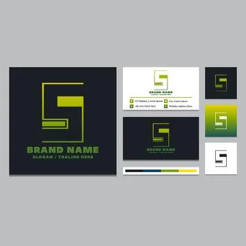 Simple letter S logo design template. Stock Illustration