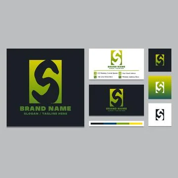 Simple letter S logo design template. Stock Illustration