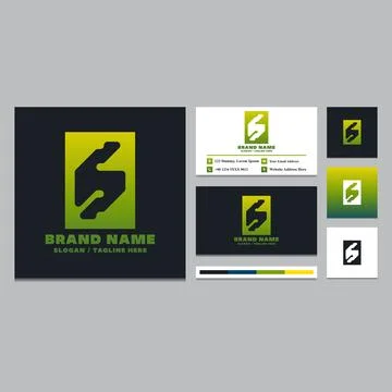 Simple letter S logo design template. Stock Illustration