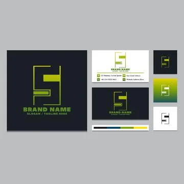 Simple letter S logo design template. Stock Illustration