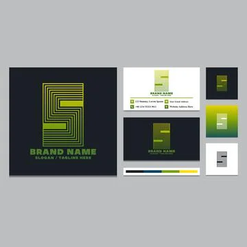 Simple letter S logo design template. Stock Illustration