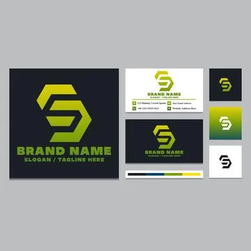 Simple letter S logo design template. Stock Illustration