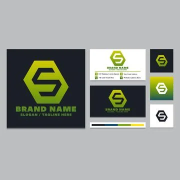 Simple letter S logo design template. Stock Illustration