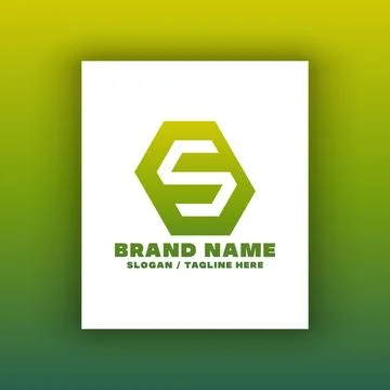 Simple letter S logo design template Illustrazione stock