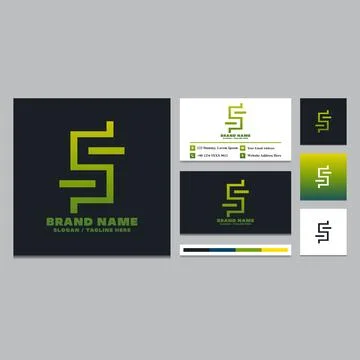Simple letter S logo design template. Stock Illustration