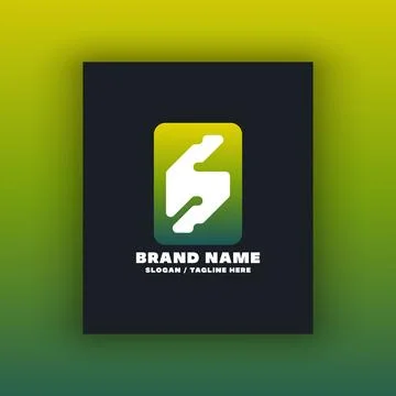 Simple letter S logo design template Illustrazione stock