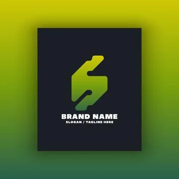 Simple letter S logo design template Illustrazione stock