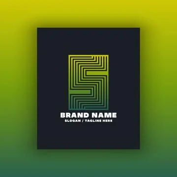 Simple letter S logo design template Illustrazione stock