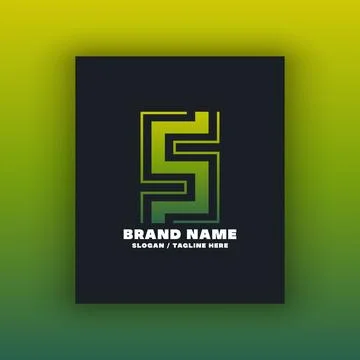 Simple letter S logo design template Illustrazione stock