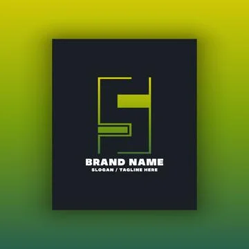 Simple letter S logo design template Illustrazione stock