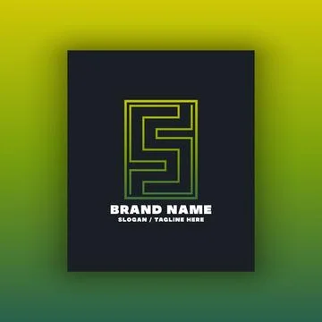 Simple letter S logo design template Illustrazione stock
