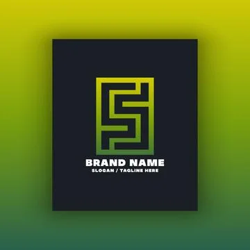 Simple letter S logo design template Illustrazione stock