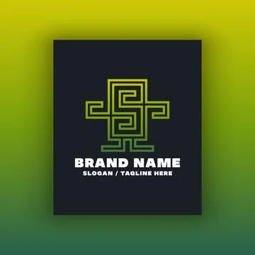 Simple letter S logo design template イラスト素材