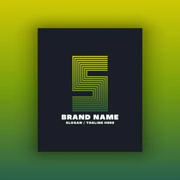 Simple letter S logo design template Illustrazione stock