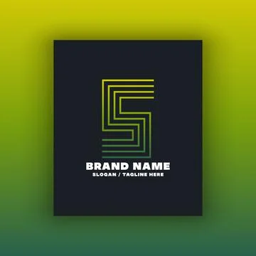 Simple letter S logo design template Illustrazione stock