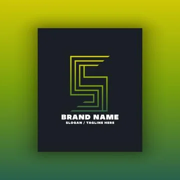Simple letter S logo design template Stock Illustration