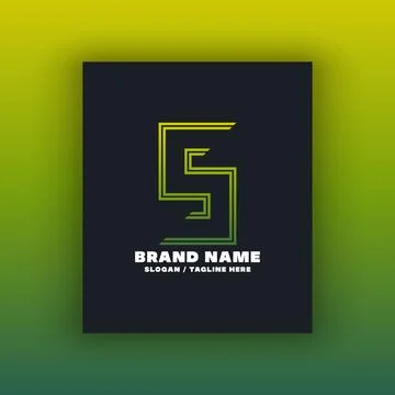 Simple letter S logo design template Illustrazione stock