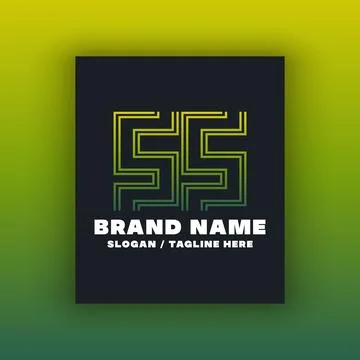 Simple letter SS logo design template Stock Illustration