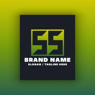 Simple letter SS logo design template イラスト素材