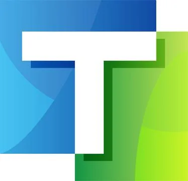 Simple letter t logo template Stock Illustration