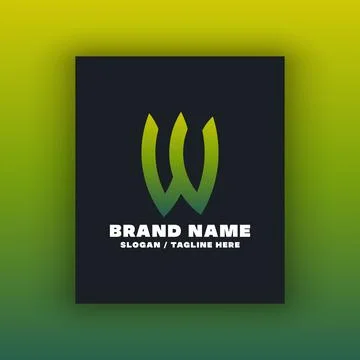 Simple letter W logo design template Stock Illustration