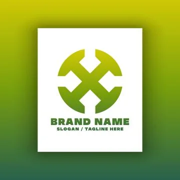 Simple letter X logo design template. Stock Illustration