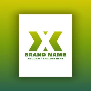 Simple letter X logo design template. Stock Illustration