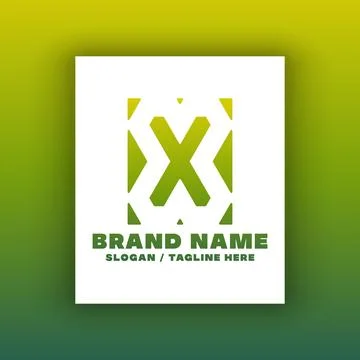 Simple letter X logo design template. イラスト素材